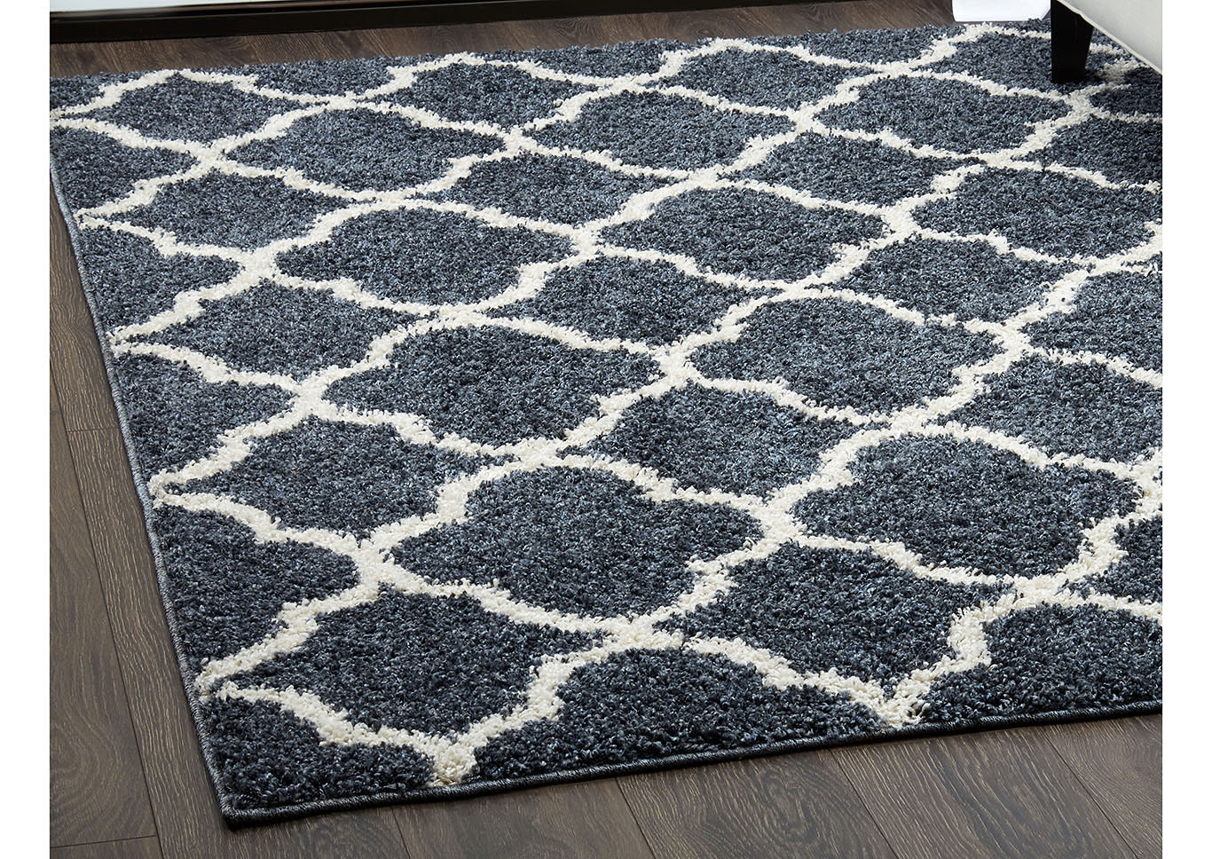 Synergy Elm Blue-White Area Rug,Home Dynamix