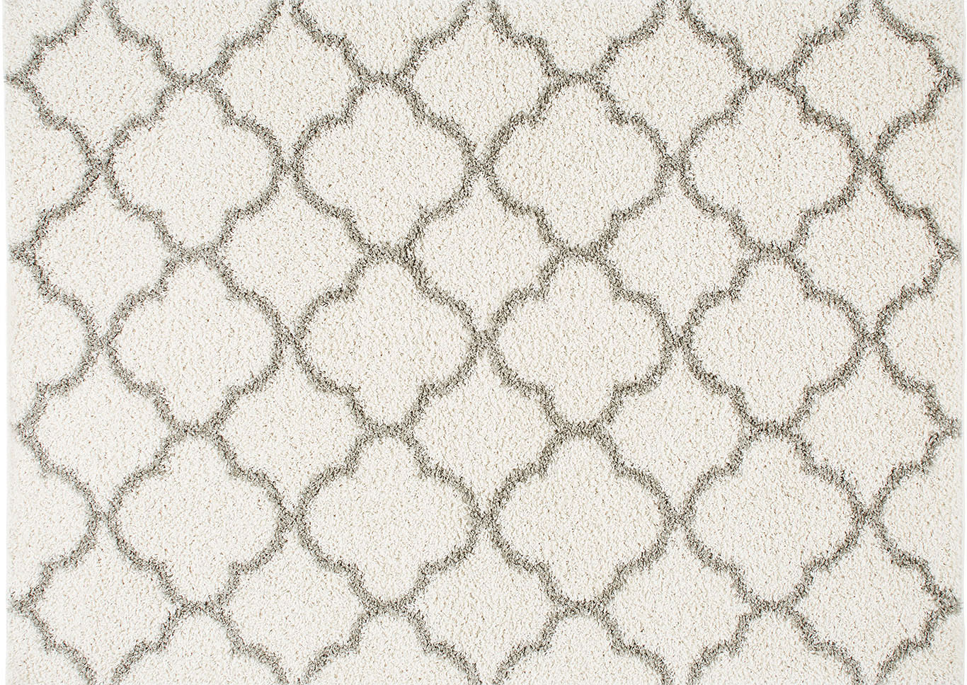 Home Dynamix Nicole Miller Synergy Elm Shag Area Rug 3'3"x4'3" Trellis White/Gray,Home Dynamix