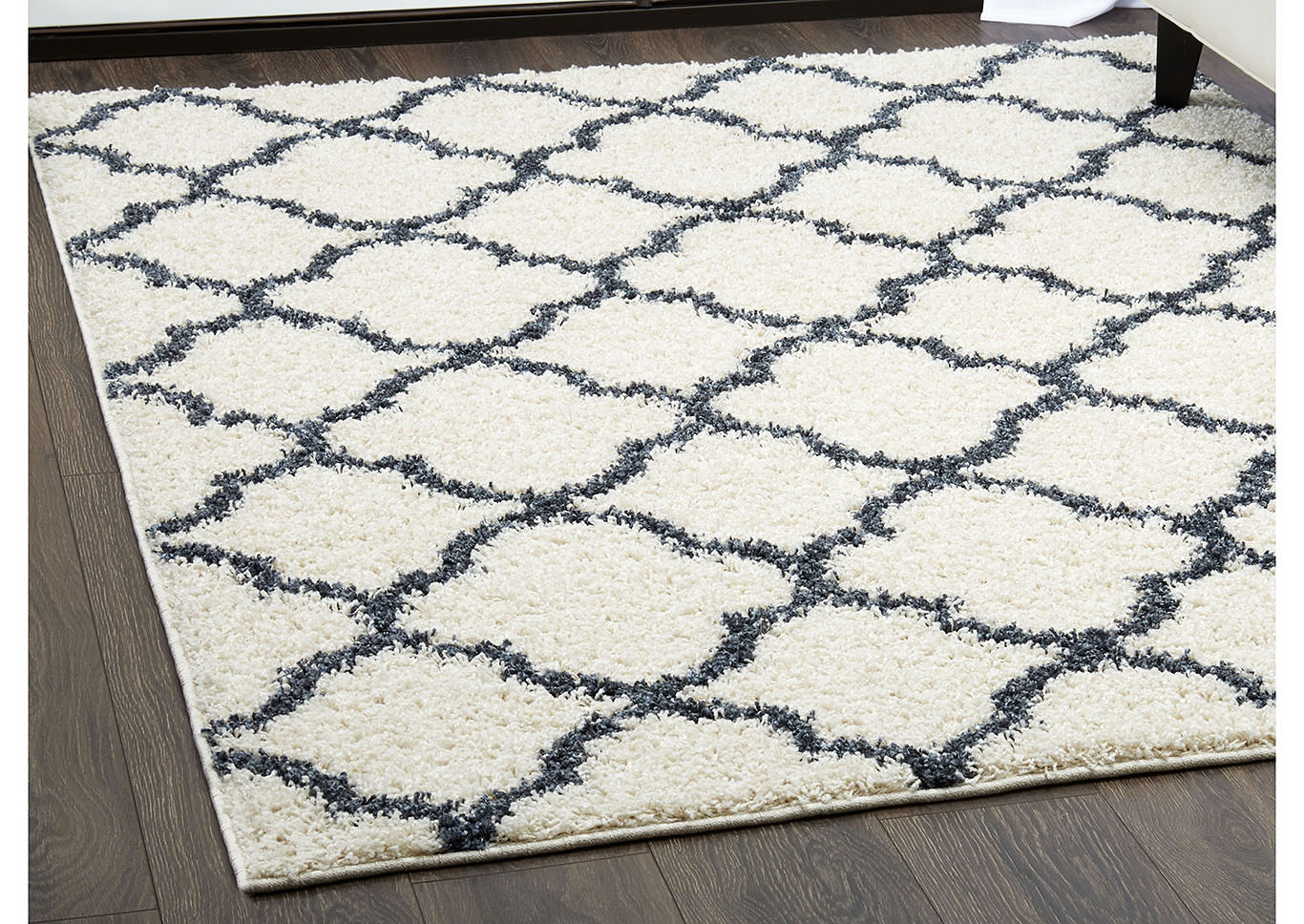 Synergy Elm White-Blue Area Rug,Home Dynamix