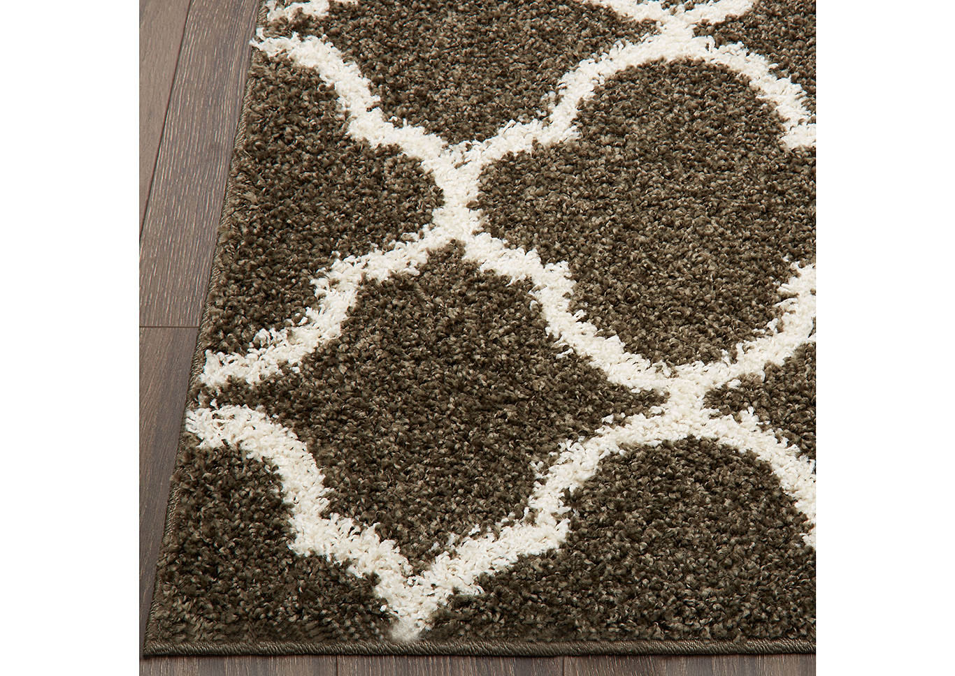Synergy Elm Dark Gray-White Area Rug,Home Dynamix