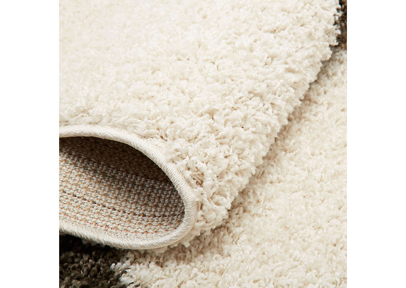 Home Dynamix Nicole Miller Synergy Quill Shag Area Rug 20"x31" Abstract White/Beige,Home Dynamix