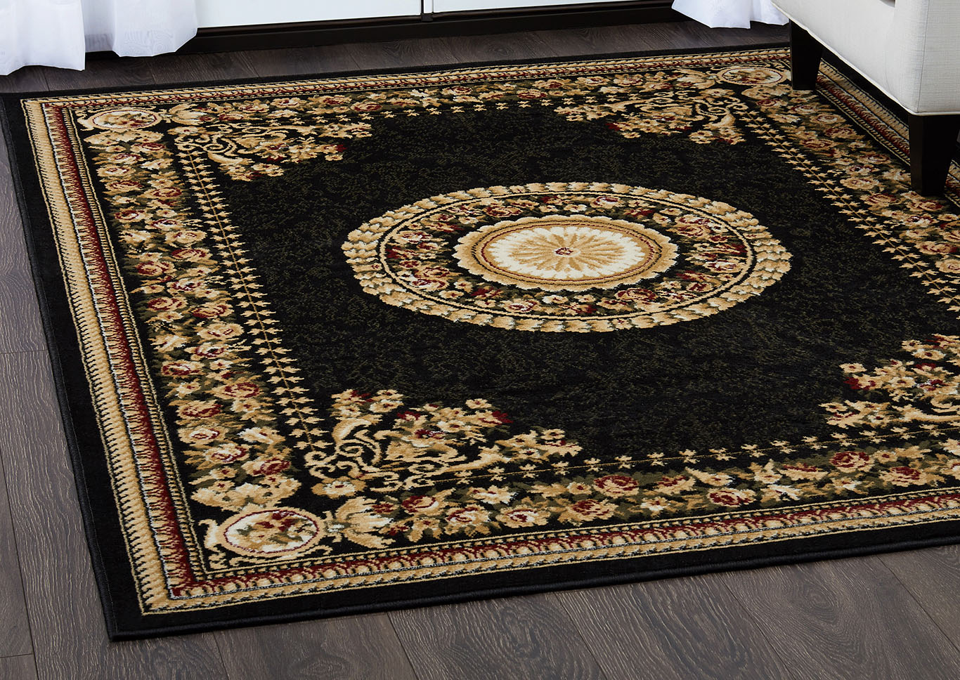 Optimum Athens  Black Area Rug,Home Dynamix