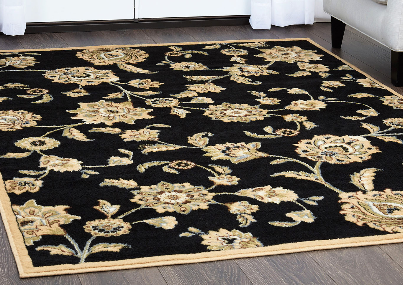 Optimum Malin Black Area Rug,Home Dynamix