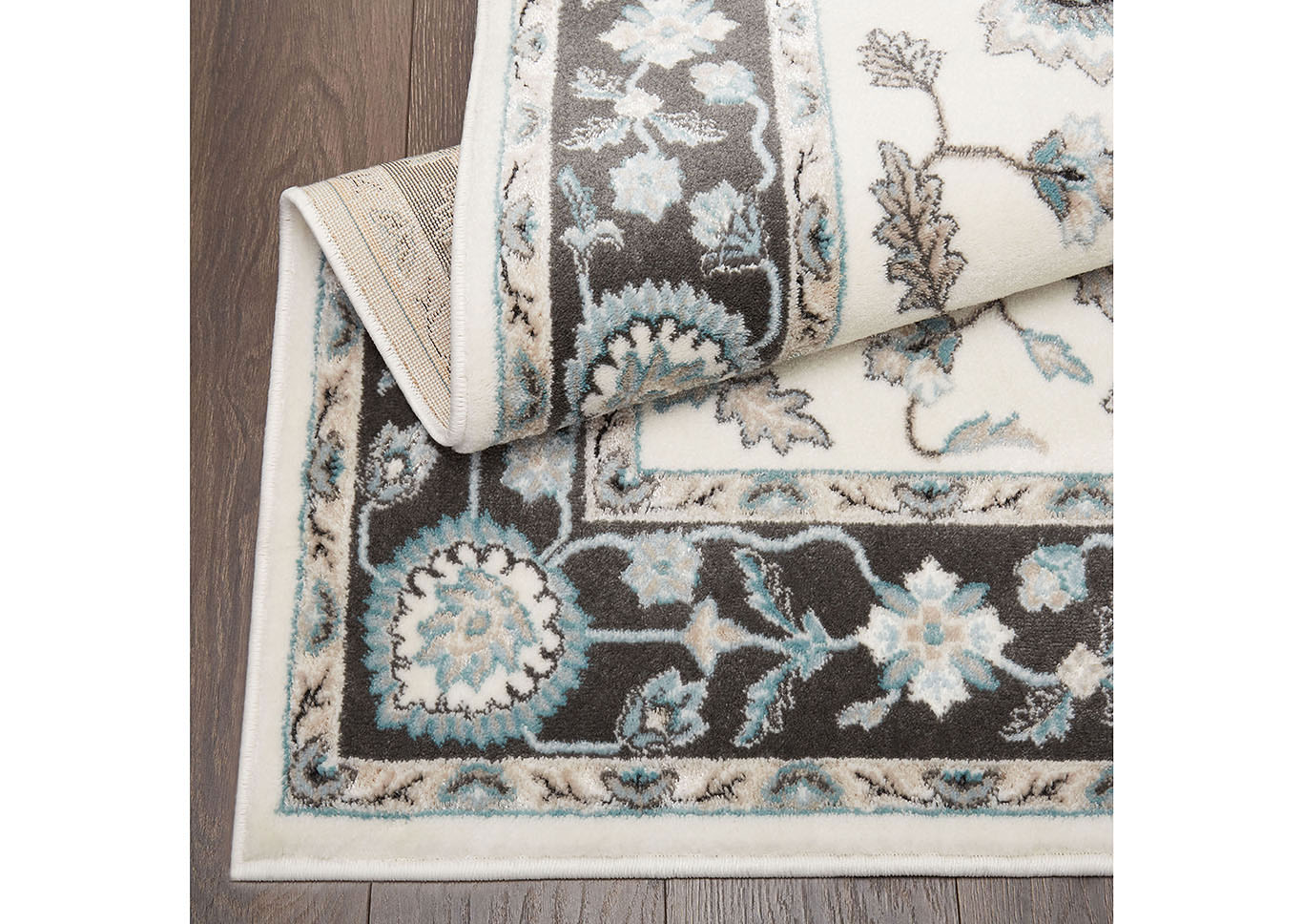 Oxford Huron Cream-Gray Area Rug,Home Dynamix