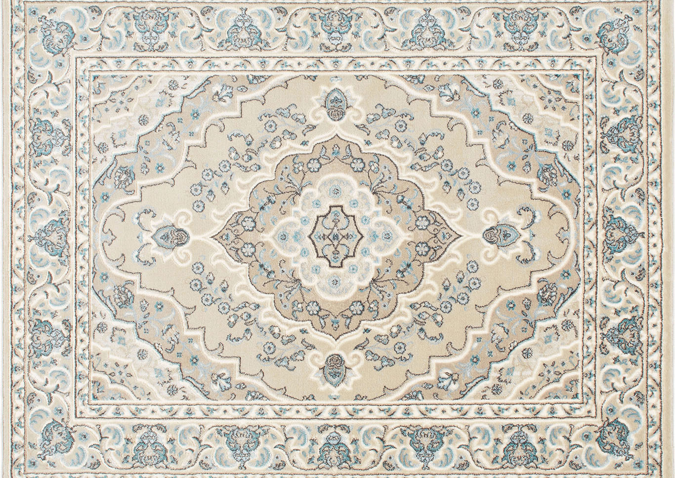 Home Dynamix Oxford Caspian Traditional Area Rug 20"x31" Medallion Beige/Cream,Home Dynamix