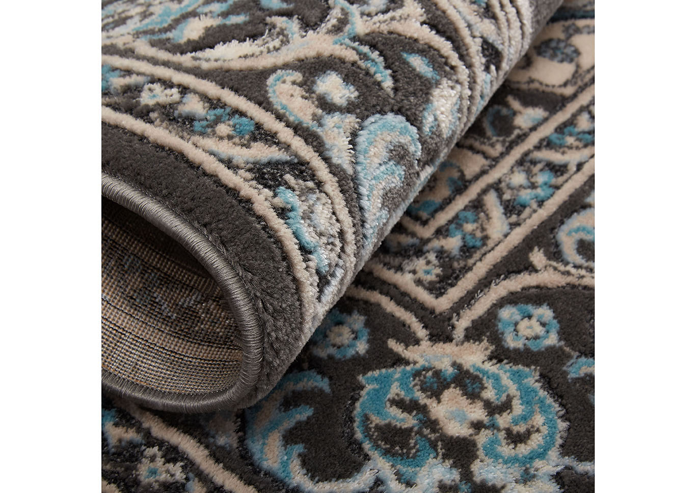 Oxford Caspian  Gray Area Rug,Home Dynamix