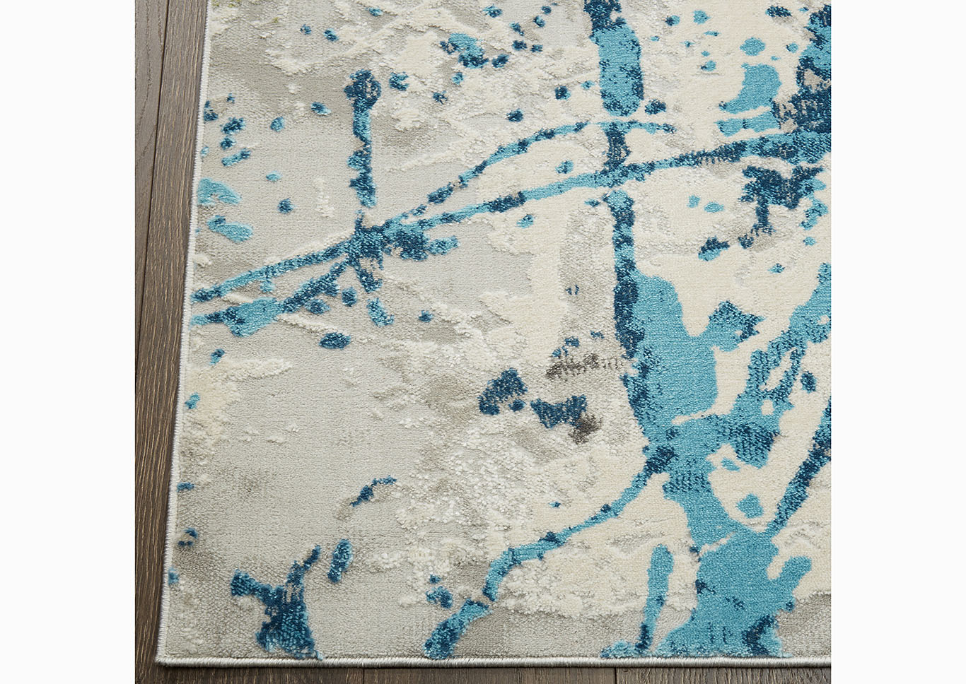 Home Dynamix Palmyra Kahlo Mosern Area Rug 22"x32" Abstract Gray/Blue,Home Dynamix