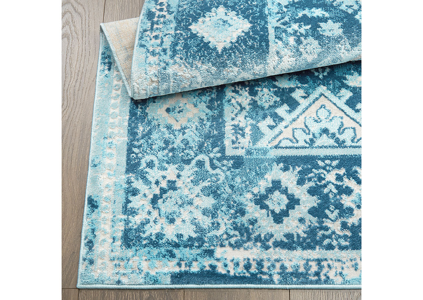 Palmyra Dali Blue Area Rug,Home Dynamix