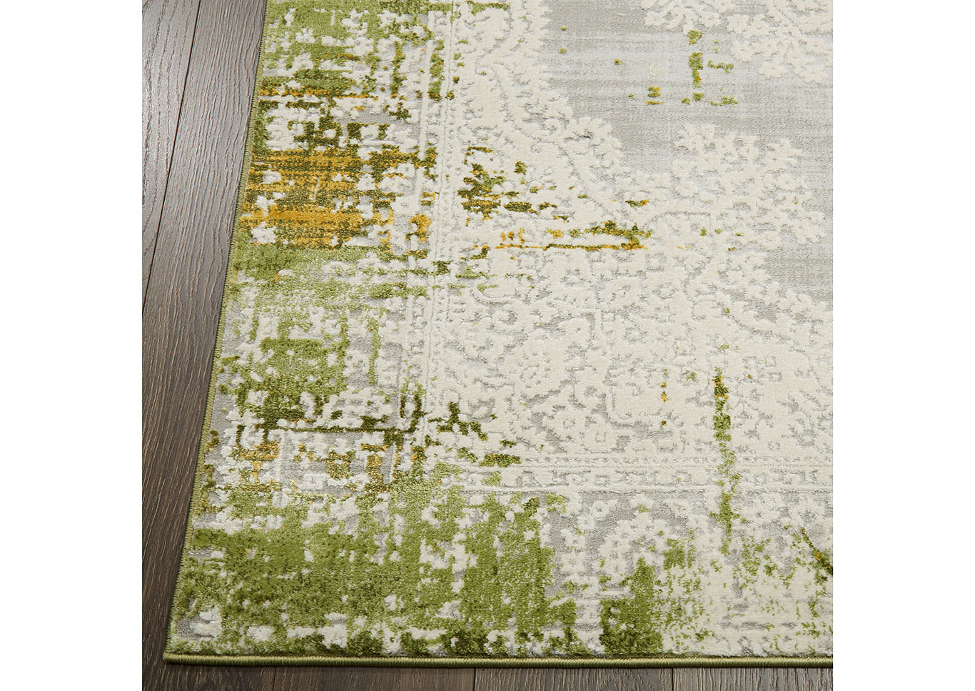 Palmyra Rene Green Area Rug,Home Dynamix
