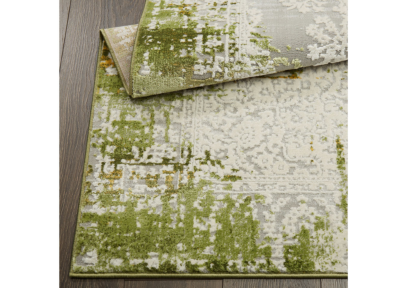 Palmyra Rene Green Area Rug,Home Dynamix