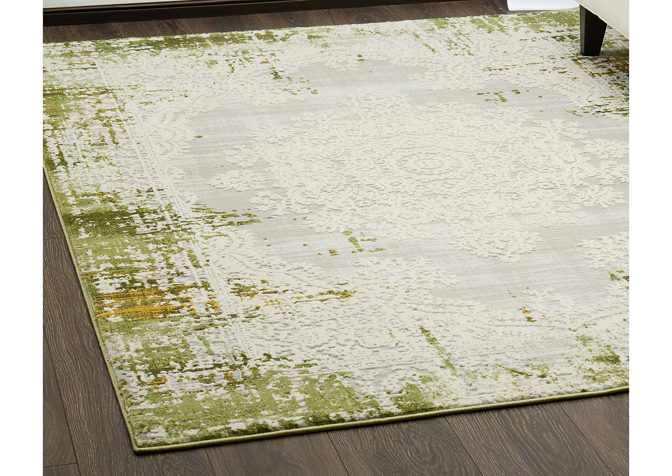 Palmyra Rene Green Area Rug,Home Dynamix