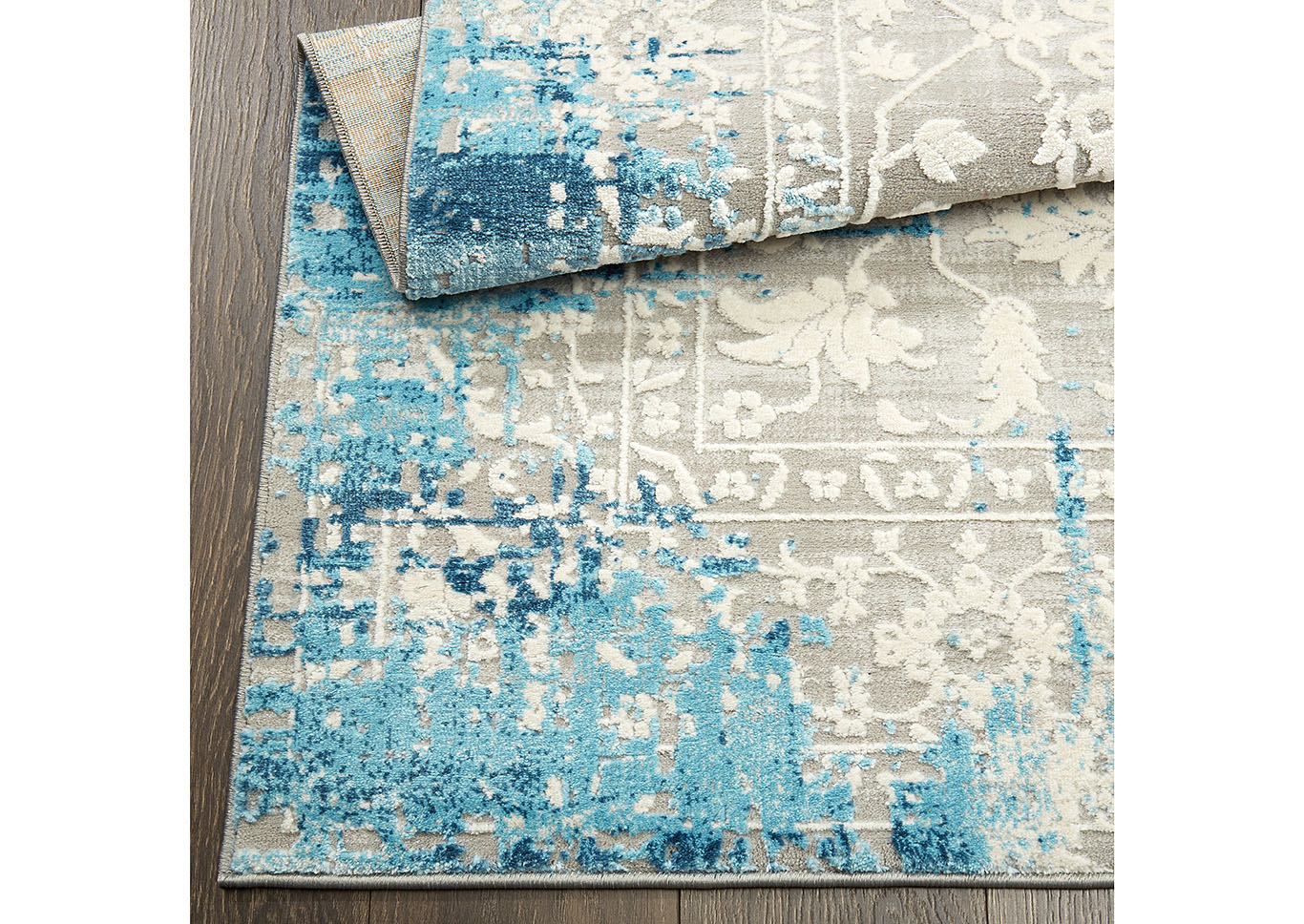 Palmyra Piet Blue Area Rug,Home Dynamix