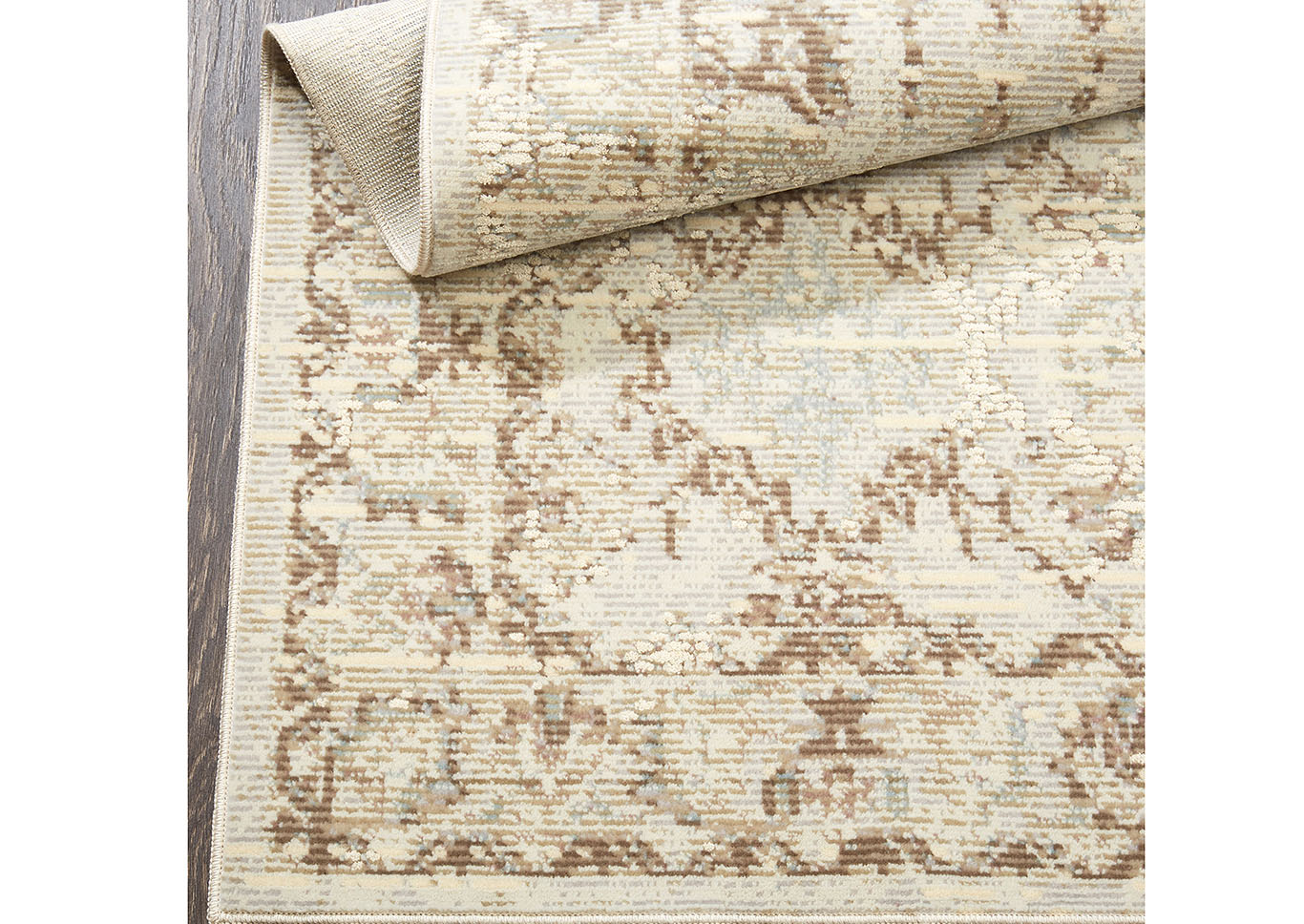 Pastel Palma Cream Area Rug,Home Dynamix