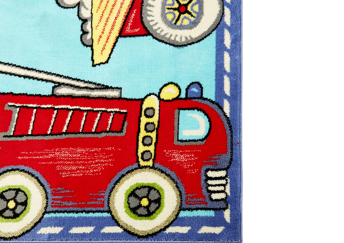 Playground Cars and Trucks Blue Area Rug,Home Dynamix