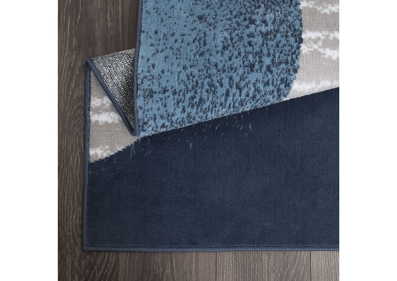 Premium Melia Midnight Blue - Gray Area Rug,Home Dynamix