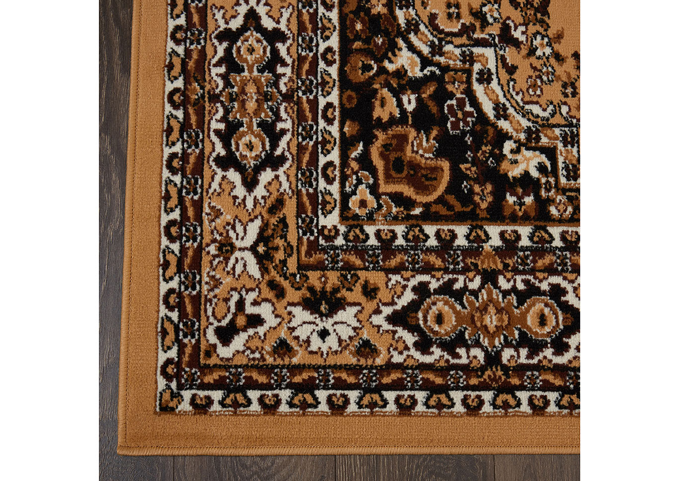Home Dynamix Premium Sakarya Traditional Area Rug 21"x35" Medallion Tan/Beige,Home Dynamix