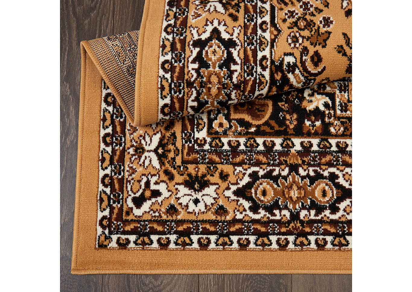 Home Dynamix Premium Sakarya Traditional Area Rug 21"x35" Medallion Tan/Beige,Home Dynamix