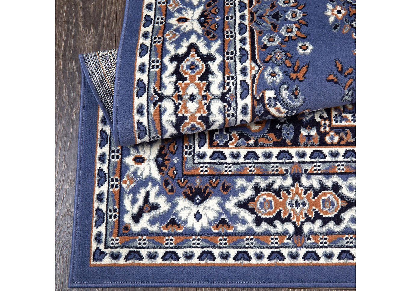 Premium Sakarya Country Blue Area Rug,Home Dynamix