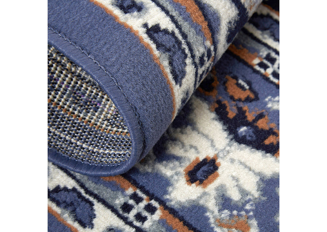 Premium Sakarya Country Blue Area Rug,Home Dynamix