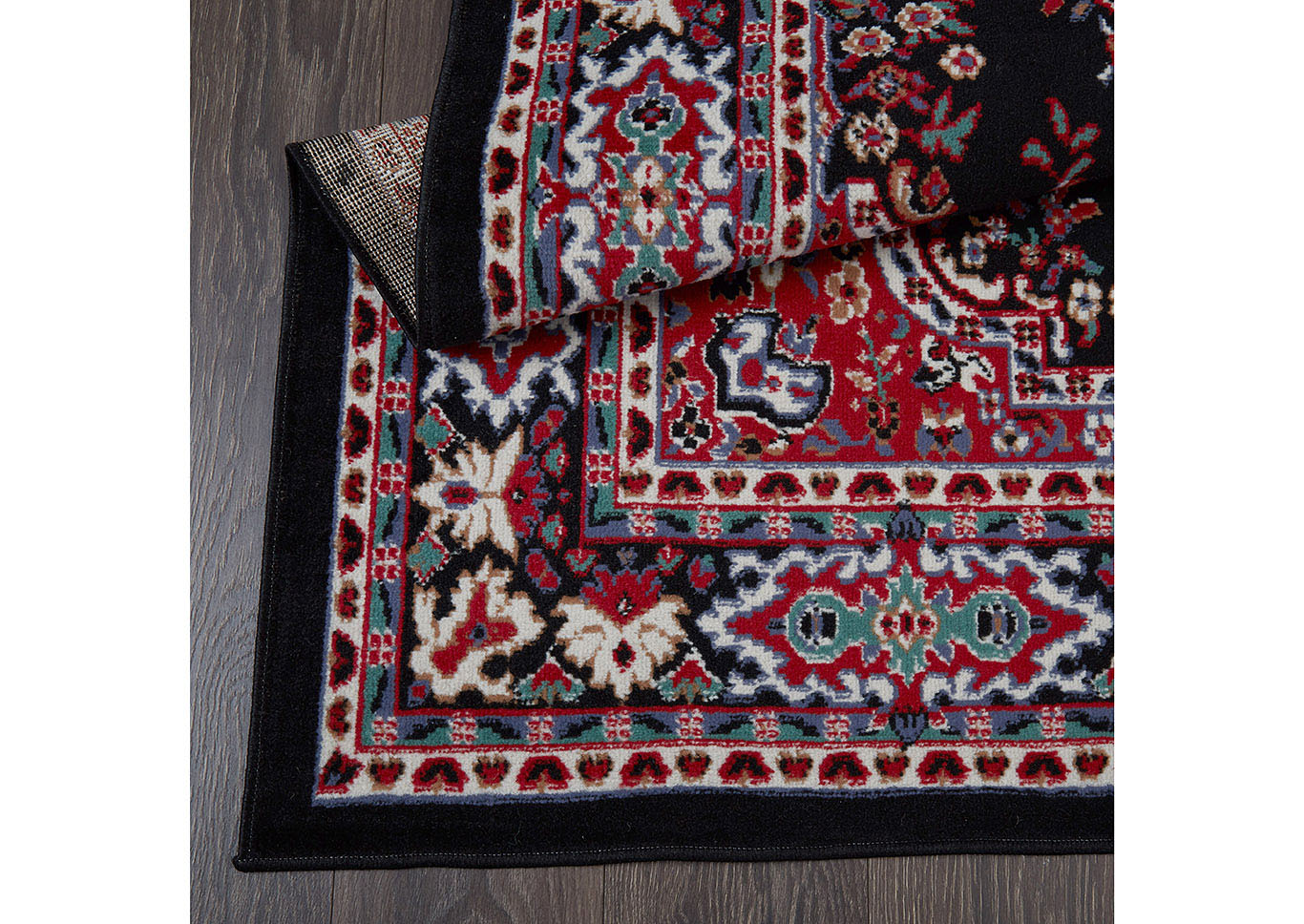 Premium Sakarya Black Area Rug,Home Dynamix