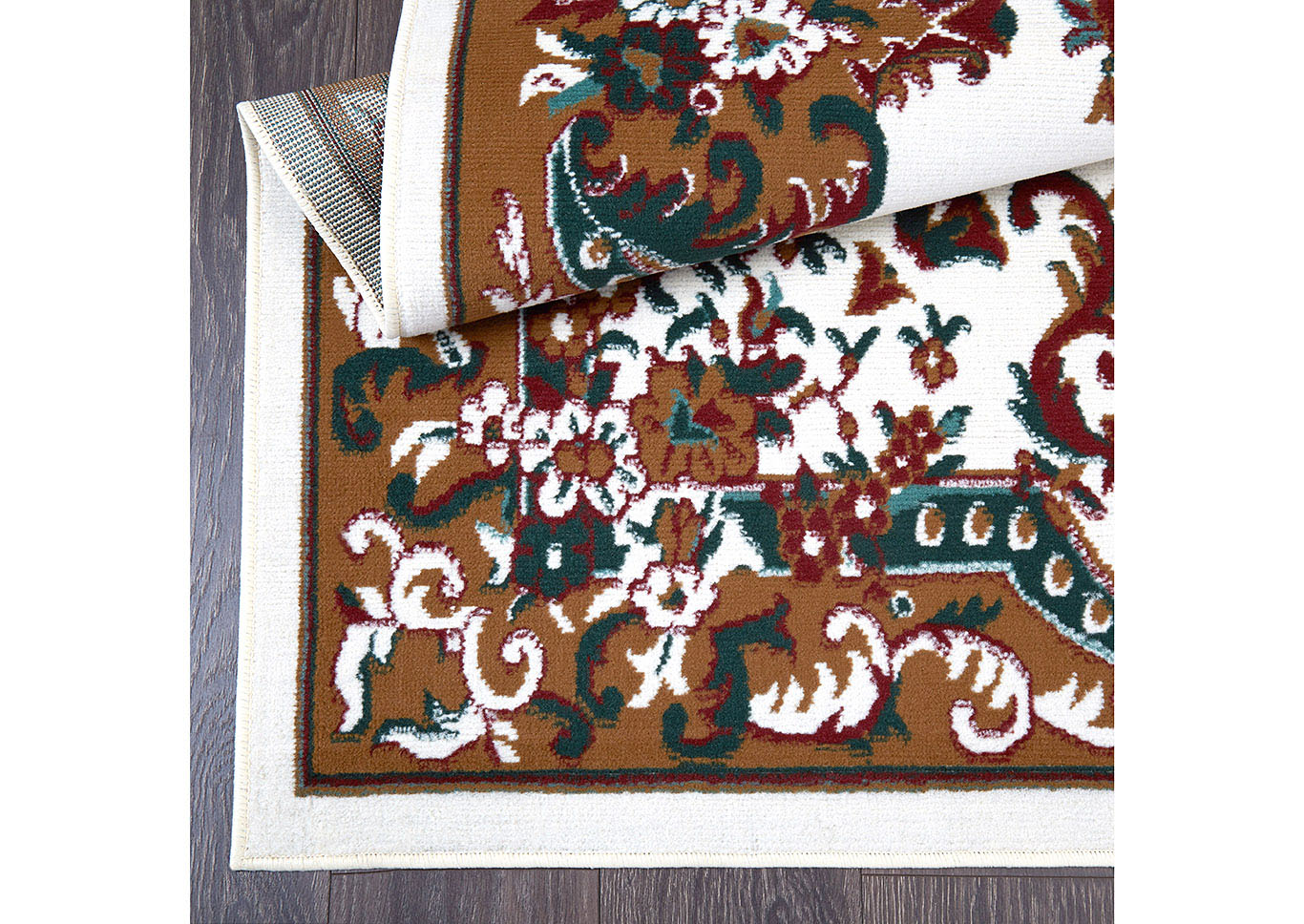 Home Dynamix Premium Astana Traditional Area Rug 7'8"x10'7" Border Cream/Brown/Green,Home Dynamix