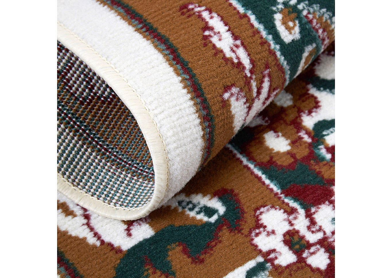 Home Dynamix Premium Astana Traditional Area Rug 7'8"x10'7" Border Cream/Brown/Green,Home Dynamix