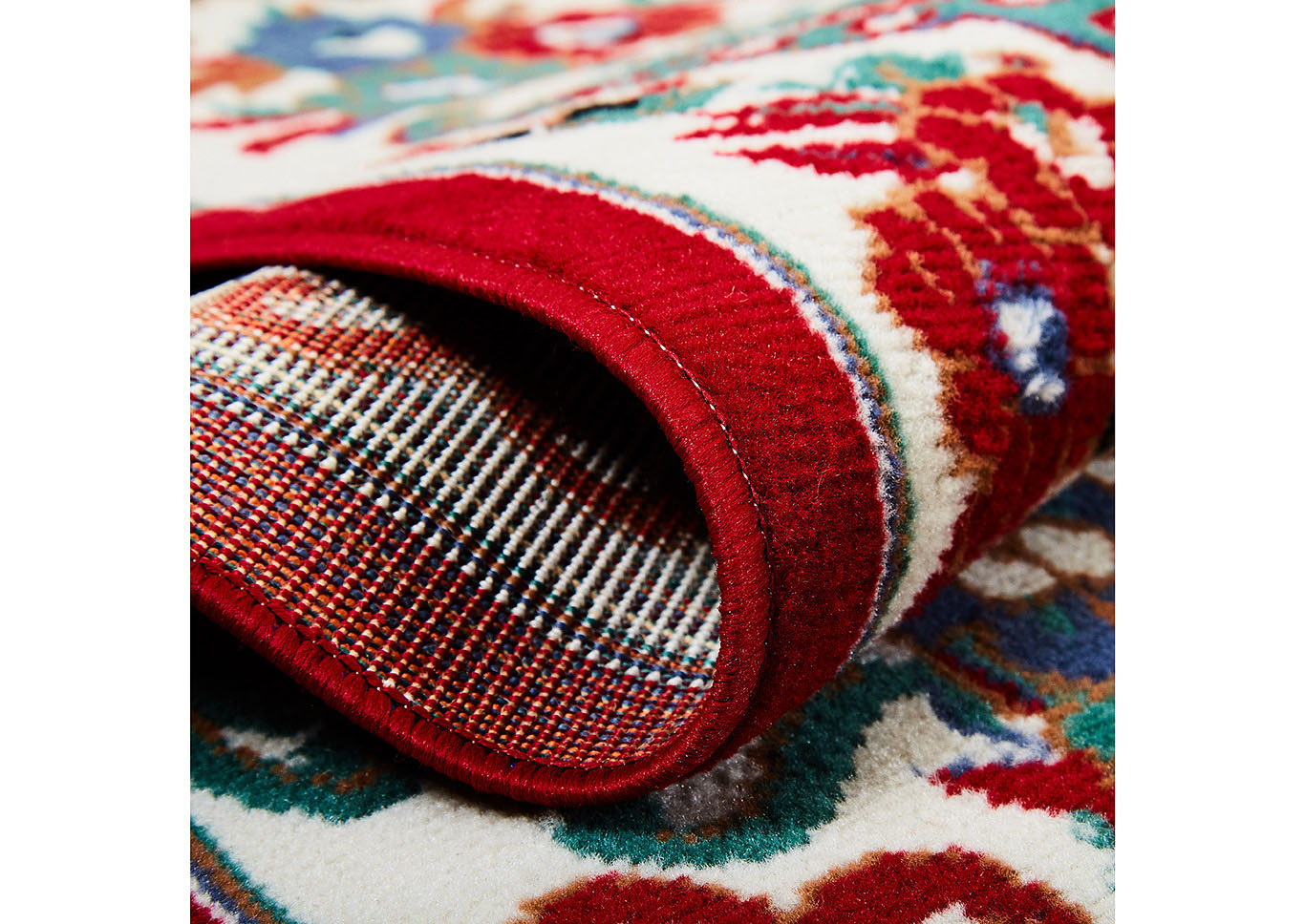 Home Dynamix Premium Astana Traditional Area Rug 7'8"x10'7" Border Red/Ivory/Green,Home Dynamix