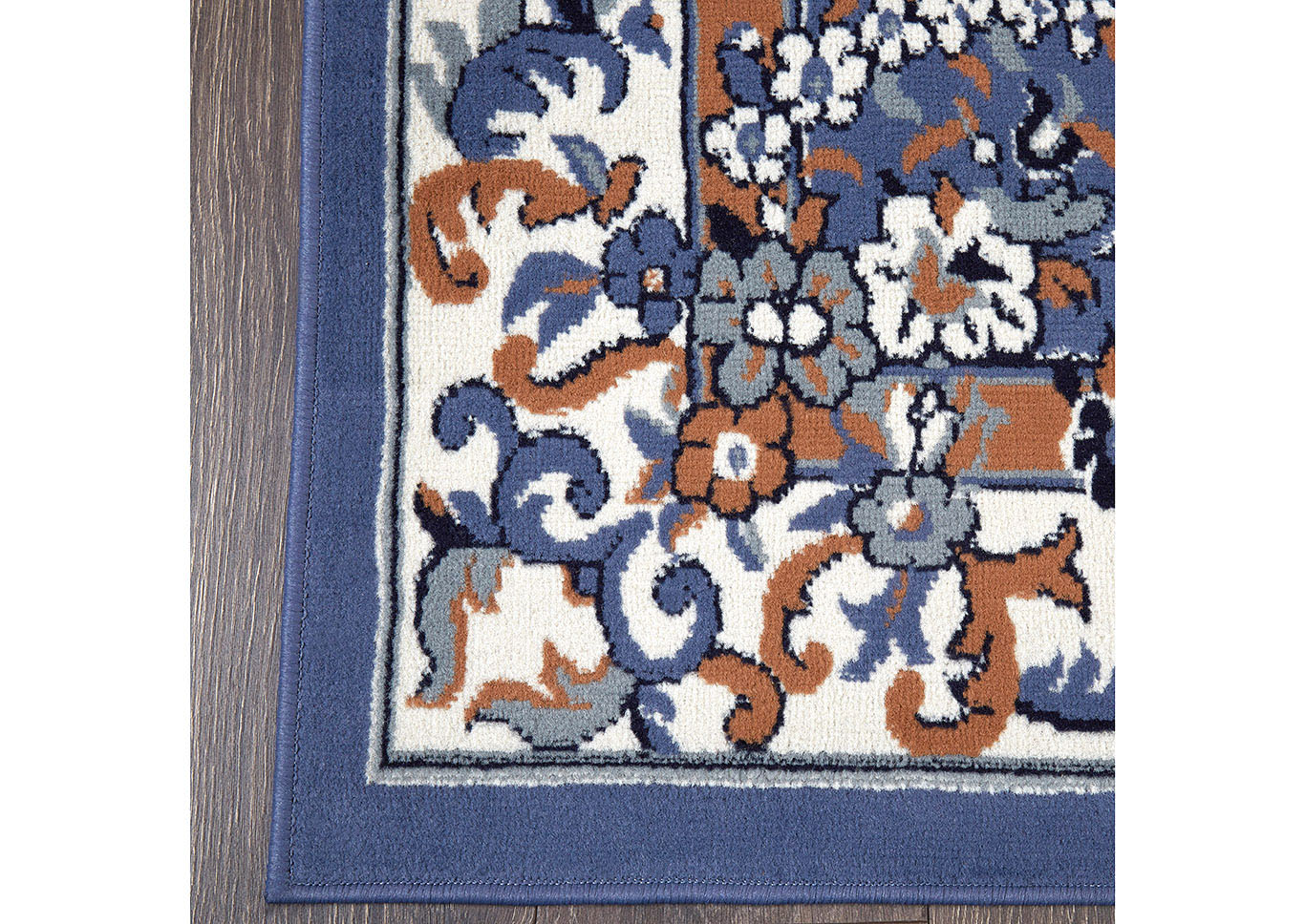 Home Dynamix Premium Astana Traditional Area Rug 5'2"x7'4" Border Blue/Brown/Ivory,Home Dynamix