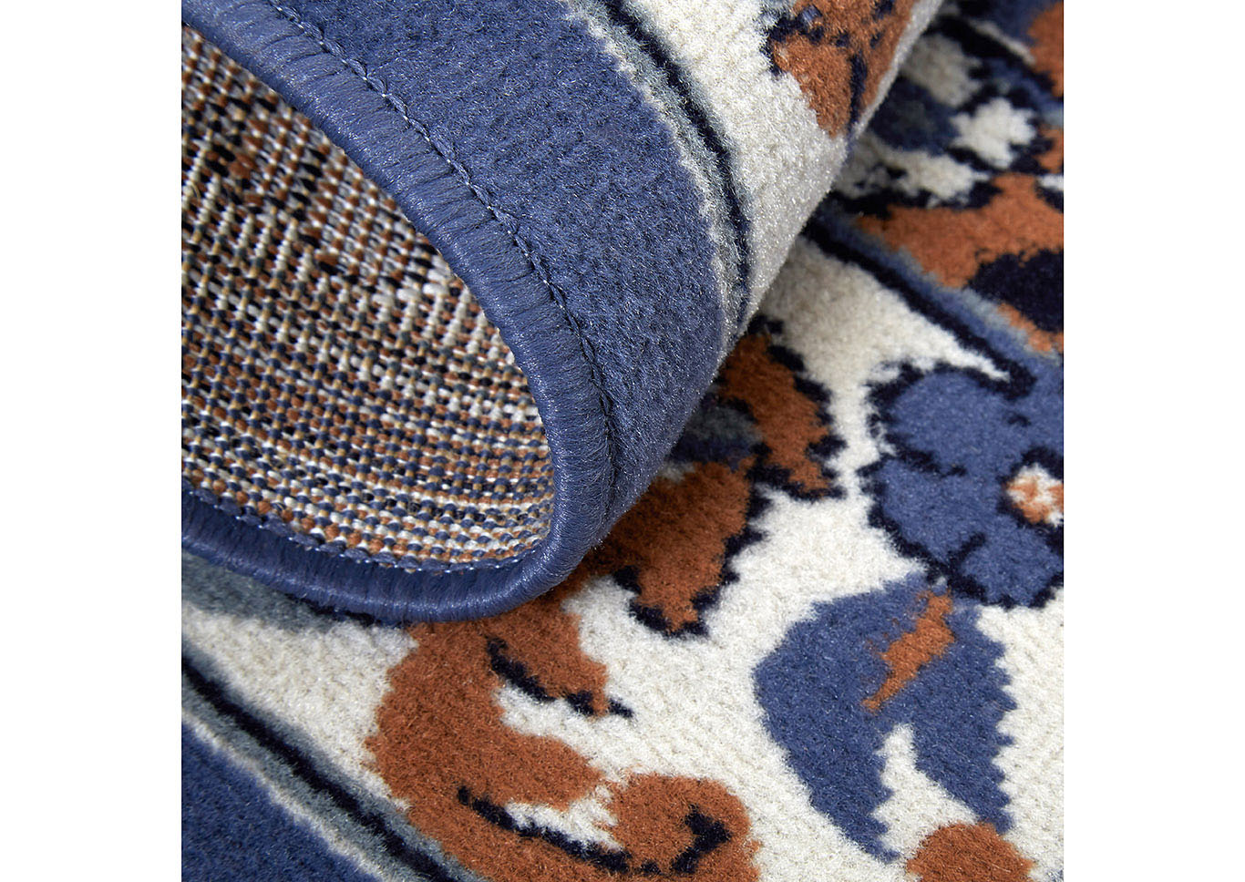 Home Dynamix Premium Astana Traditional Area Rug 5'2"x7'4" Border Blue/Brown/Ivory,Home Dynamix