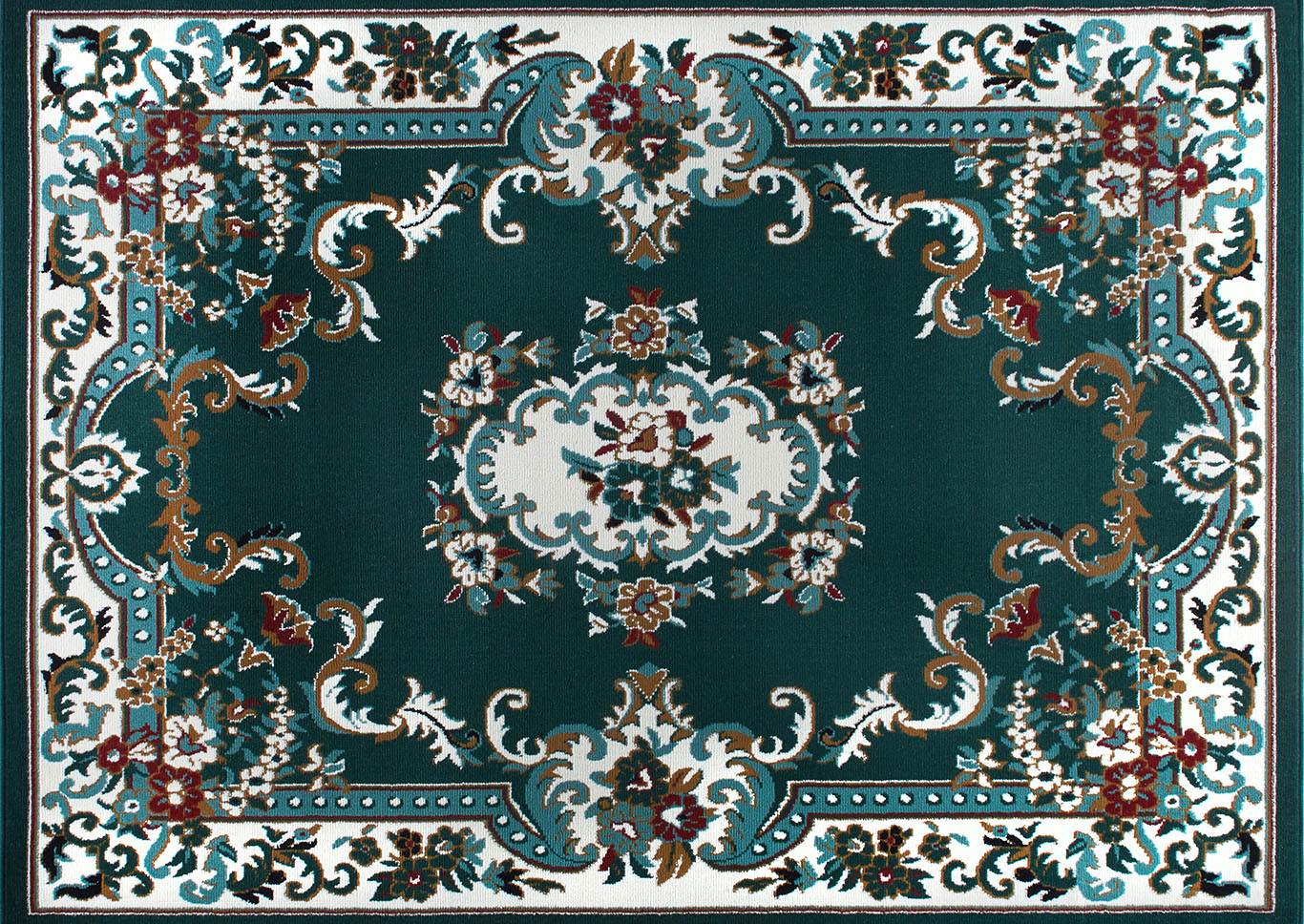 Home Dynamix Premium Astana Traditional Area Rug 7'8"x10'7" Border Green/Brown/Red,Home Dynamix