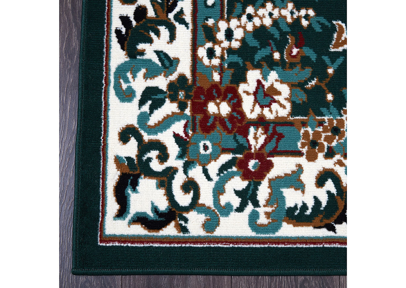 Home Dynamix Premium Astana Traditional Area Rug 7'8"x10'7" Border Green/Brown/Red,Home Dynamix
