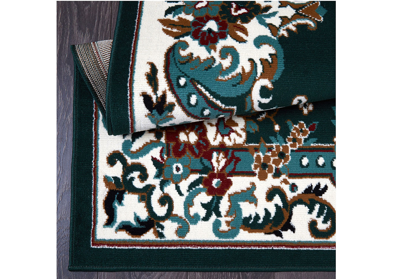 Home Dynamix Premium Astana Traditional Area Rug 7'8"x10'7" Border Green/Brown/Red,Home Dynamix