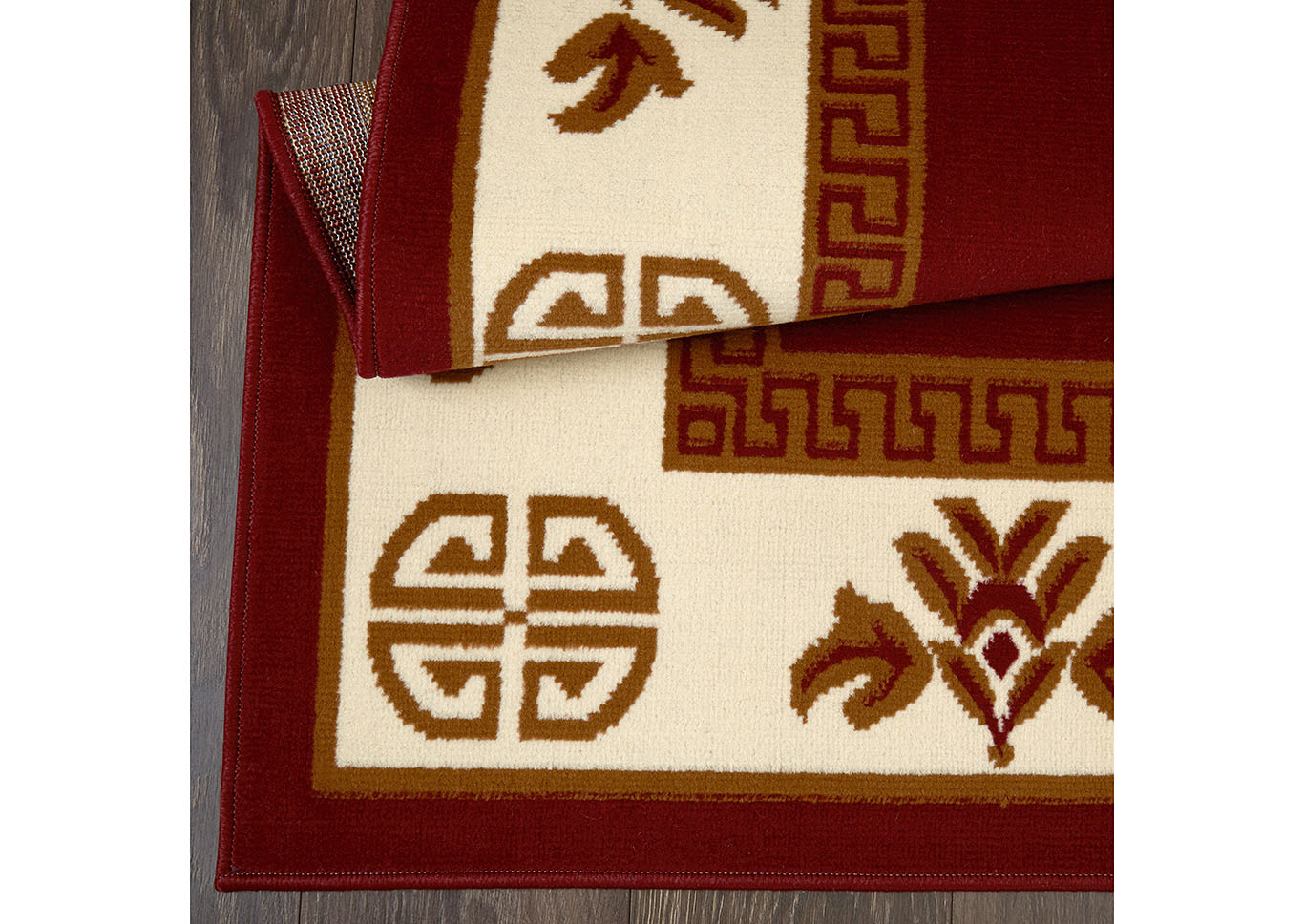 Premium Sultan  Red Area Rug,Home Dynamix