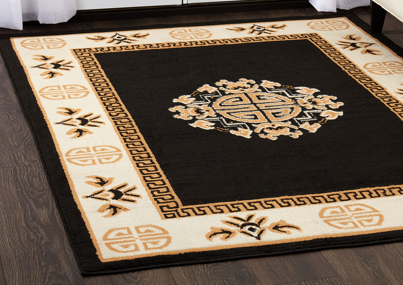Premium Sultan  Ebony Area Rug,Home Dynamix