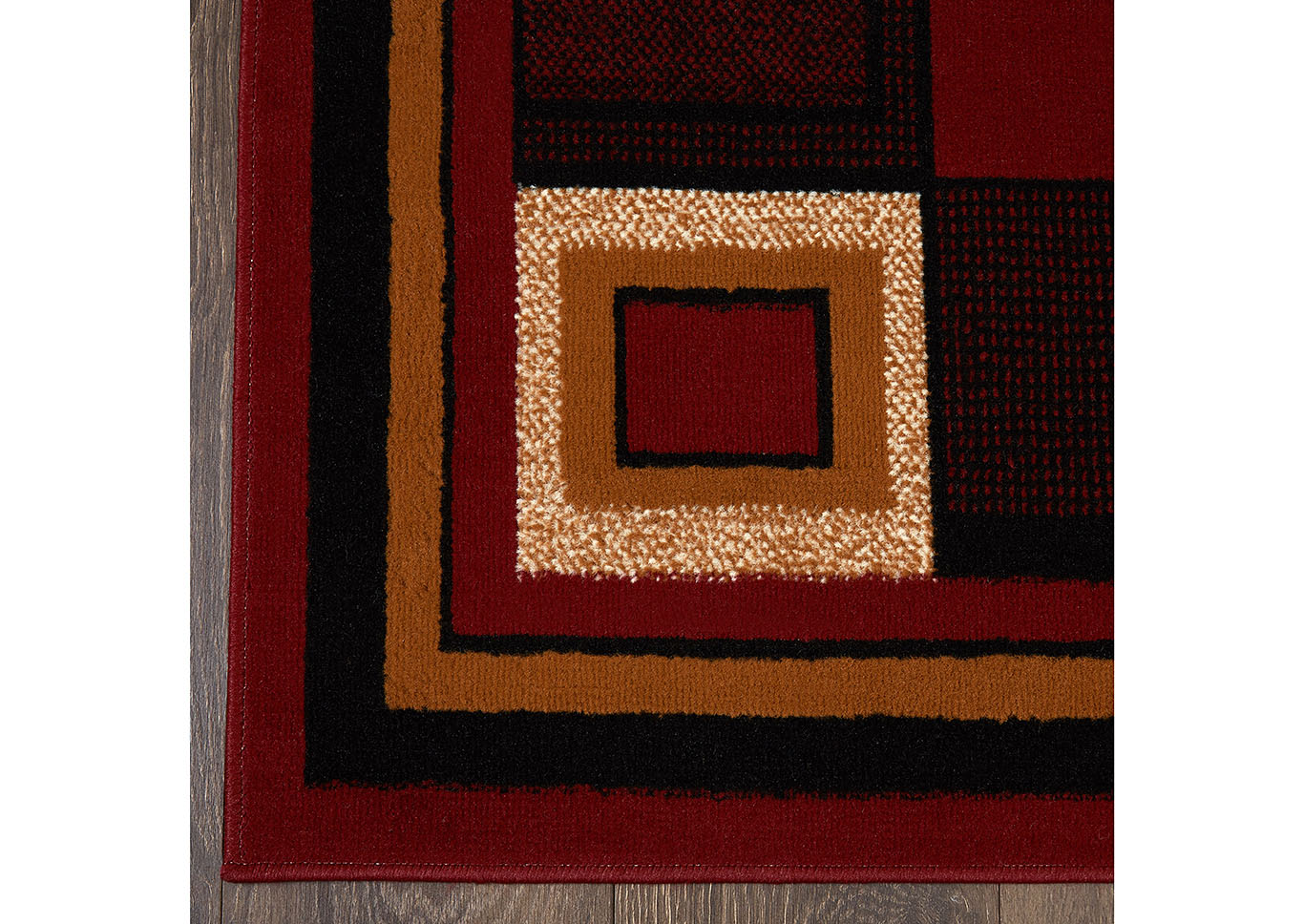 Premium Nikola Red Area Rug,Home Dynamix