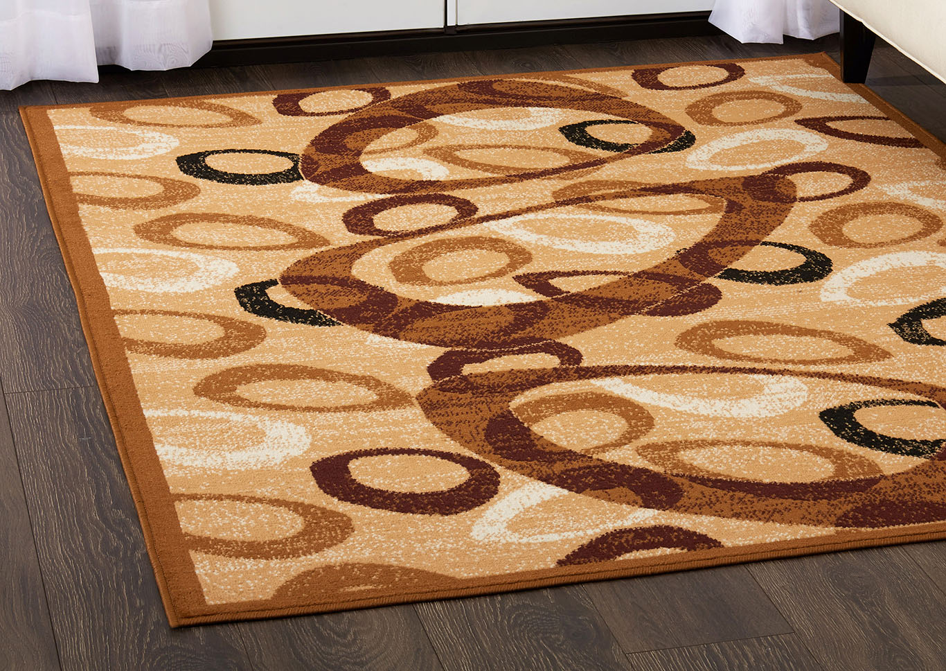 Home Dynamix Premium Marconi Contemporary Area Rug 5'2"x7'4" Geometric Tan/Beige,Home Dynamix