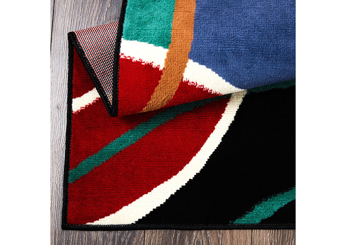 Premium Loire Black-Multi Area Rug,Home Dynamix