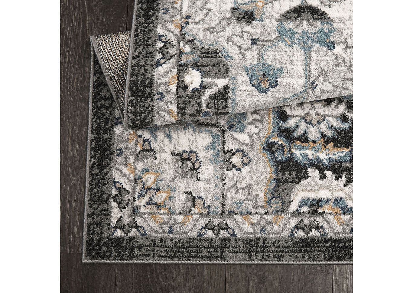 Riviera Romano Ivory Anthracite Area Rug,Home Dynamix