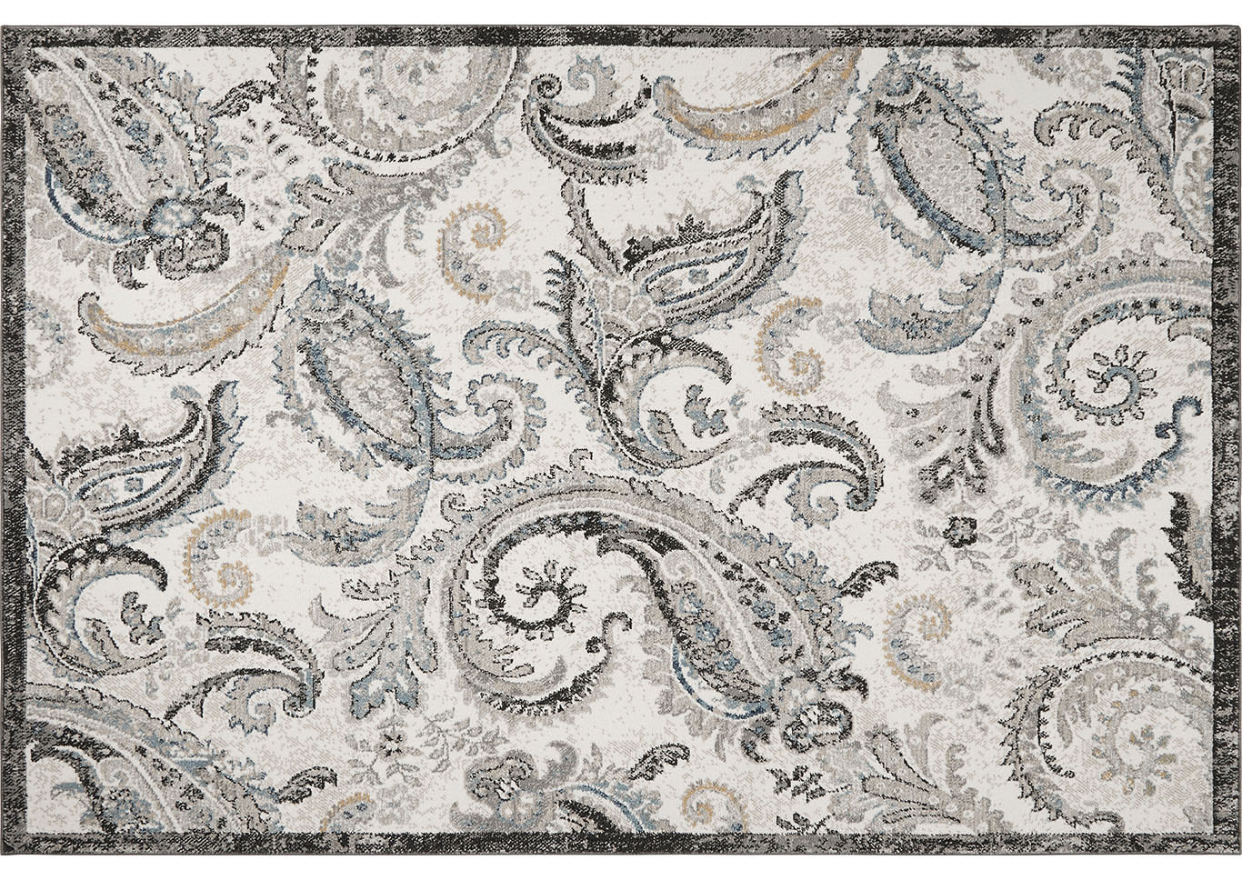 Home Dynamix Riviera Damaris Transitional Area Rug 7'10"x10'2" Paisley Ivory/Gray/Beige,Home Dynamix