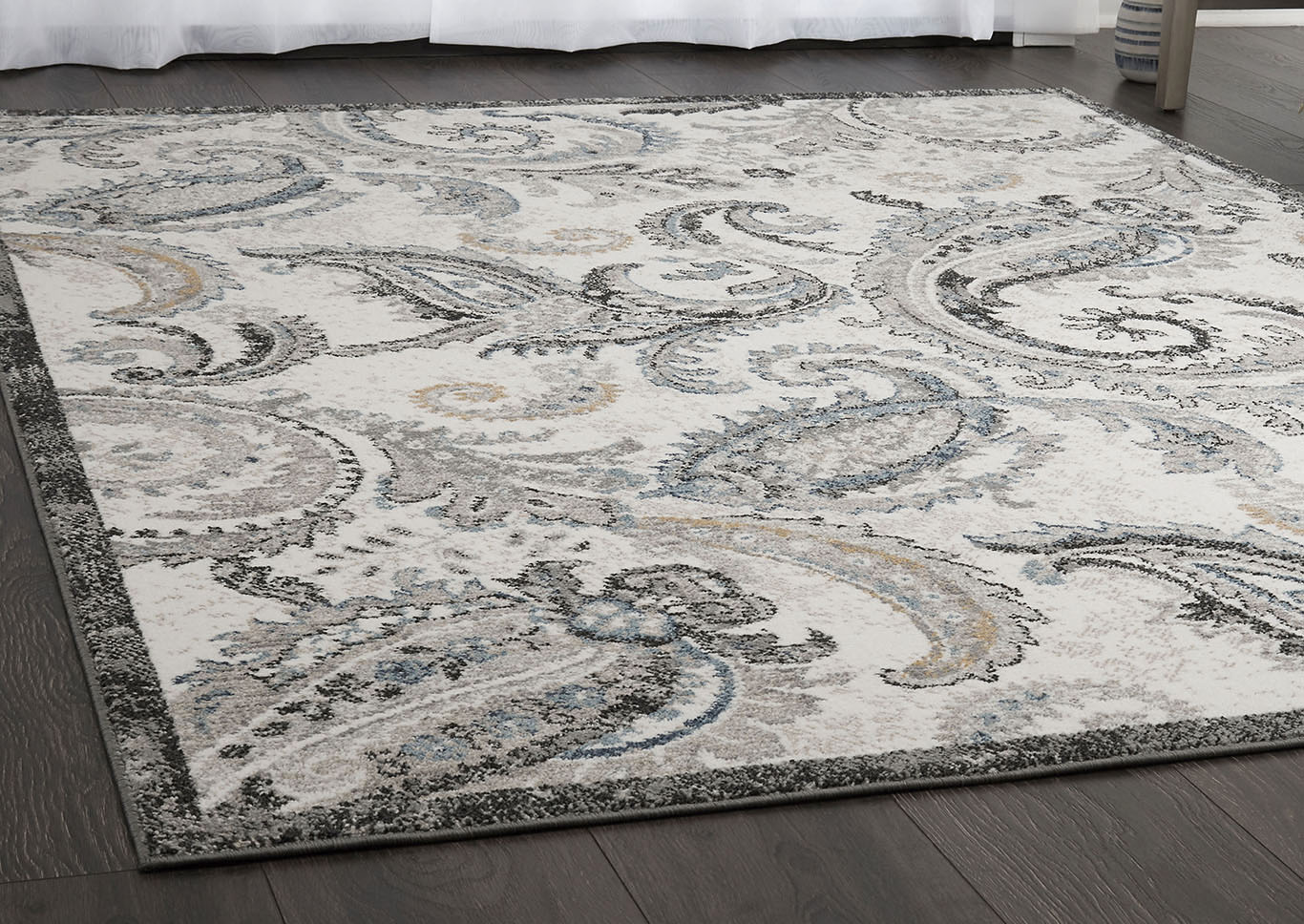 Home Dynamix Riviera Damaris Transitional Area Rug 7'10"x10'2" Paisley Ivory/Gray/Beige,Home Dynamix