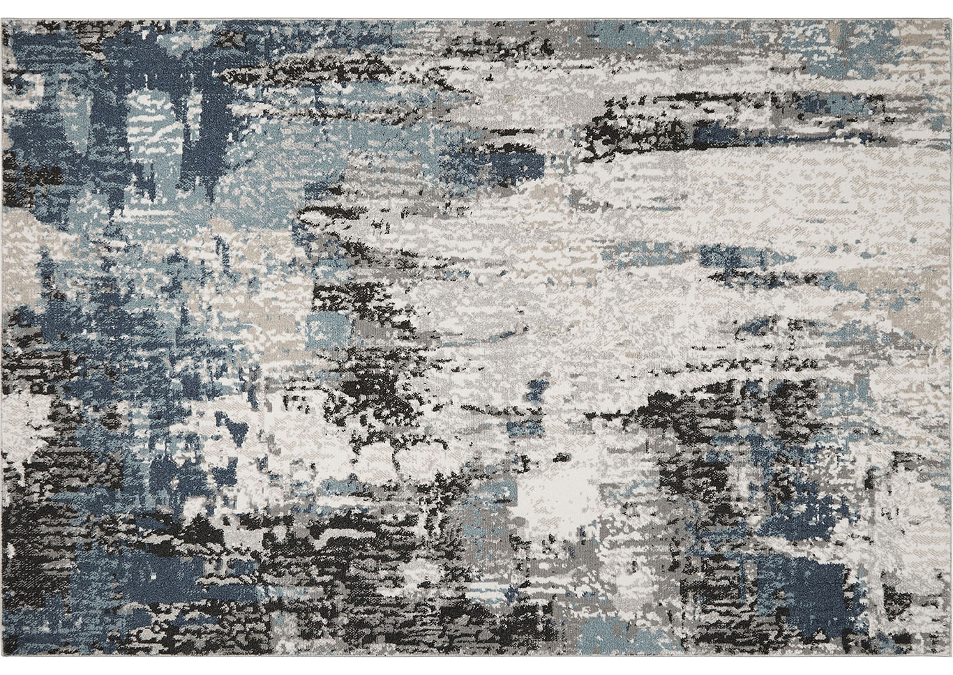 Home Dynamix Riviera Alvarado Contemporary Area Rug 5'2"x7'2" Abstract Light Gray/Dark Gray/Blue,Home Dynamix