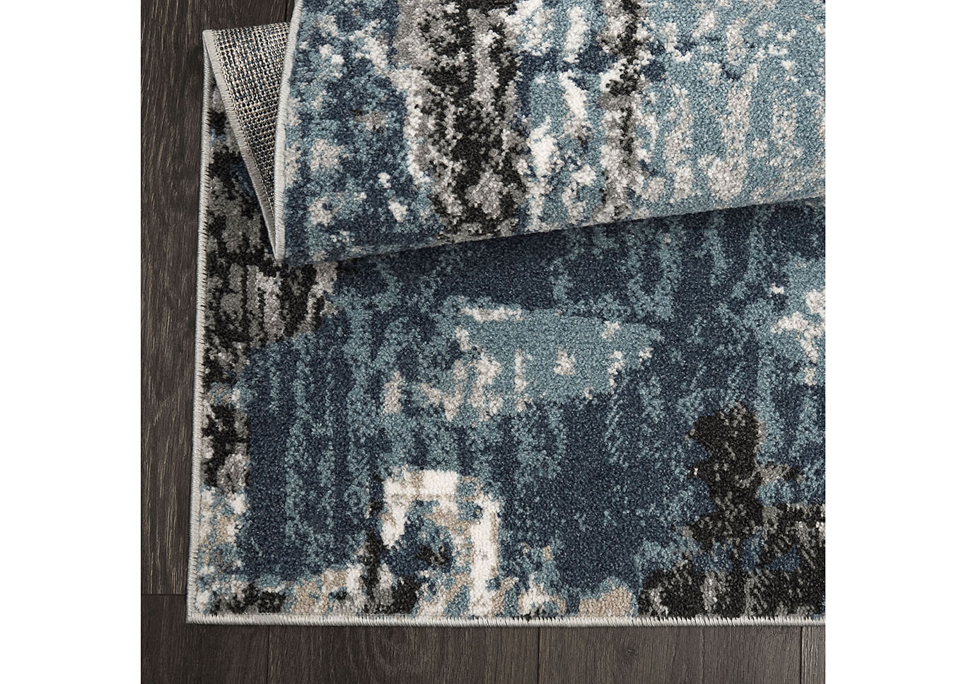 Riviera Alvarado Gray-Blue Area Rug,Home Dynamix