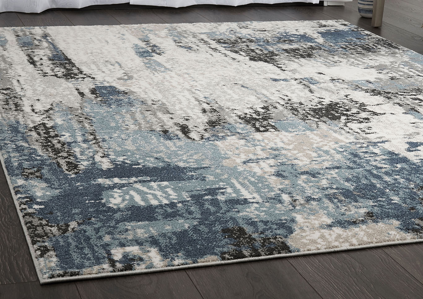 Riviera Alvarado Gray-Blue Area Rug,Home Dynamix