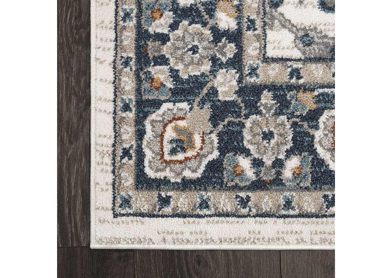 Riviera Gabriel Ivory-Blue Area Rug,Home Dynamix