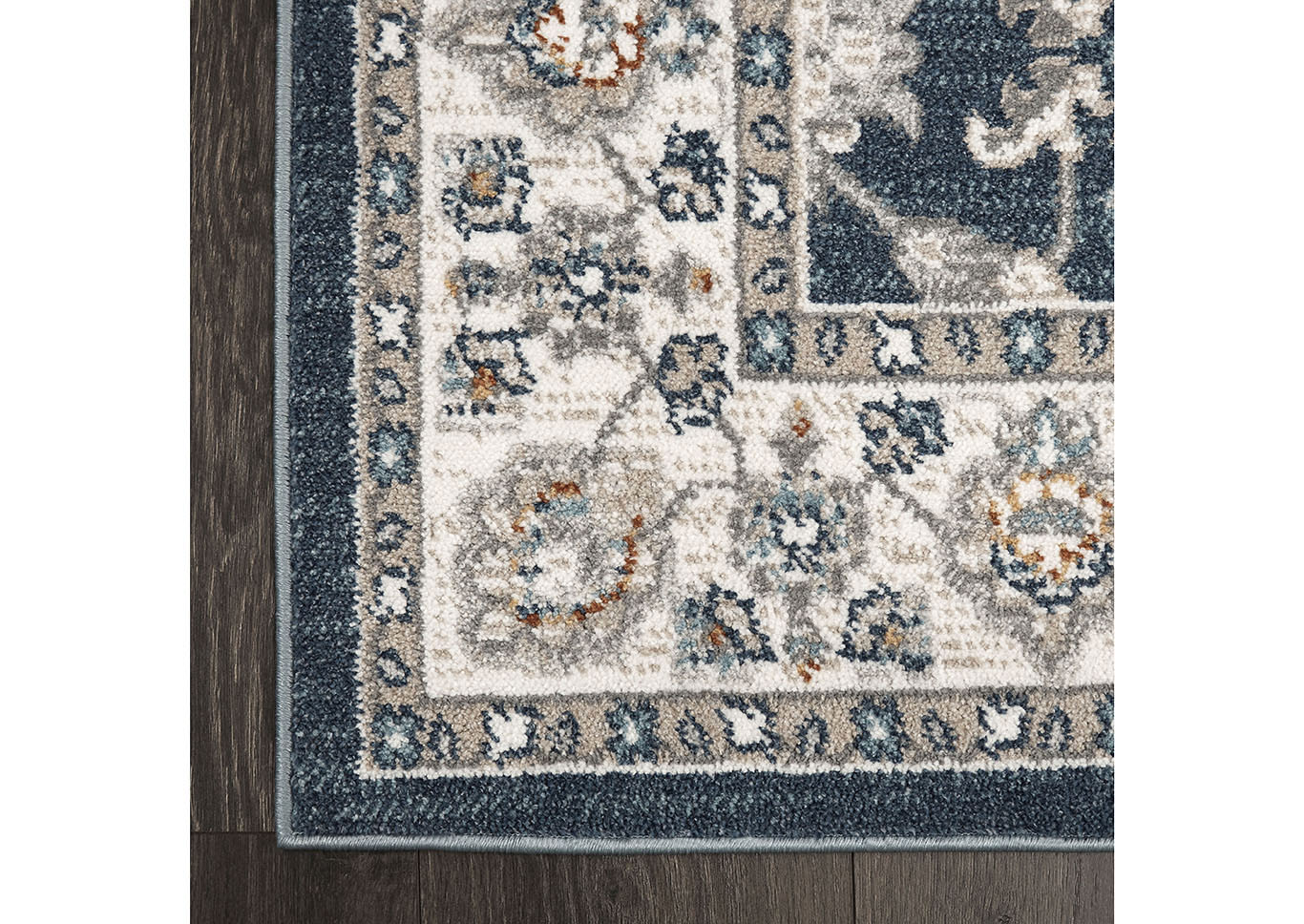 Riviera Amaya Blue-Ivory Area Rug,Home Dynamix