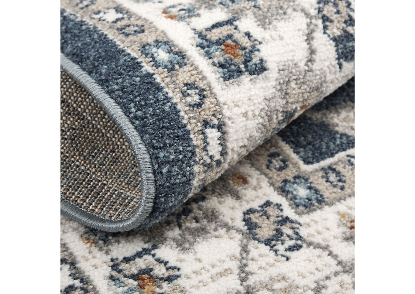 Riviera Amaya Blue-Ivory Area Rug,Home Dynamix