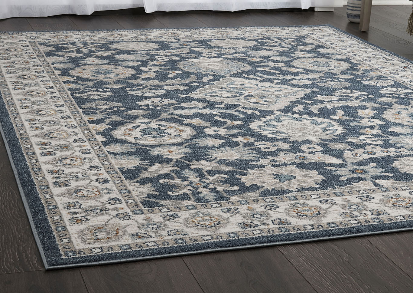 Riviera Amaya Blue-Ivory Area Rug,Home Dynamix