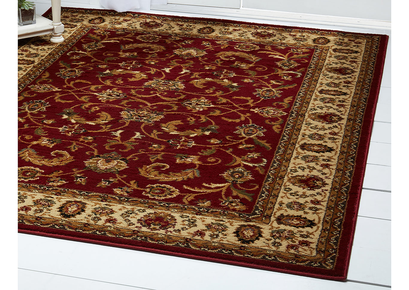Royalty Elati Red-Ivory Area Rug,Home Dynamix