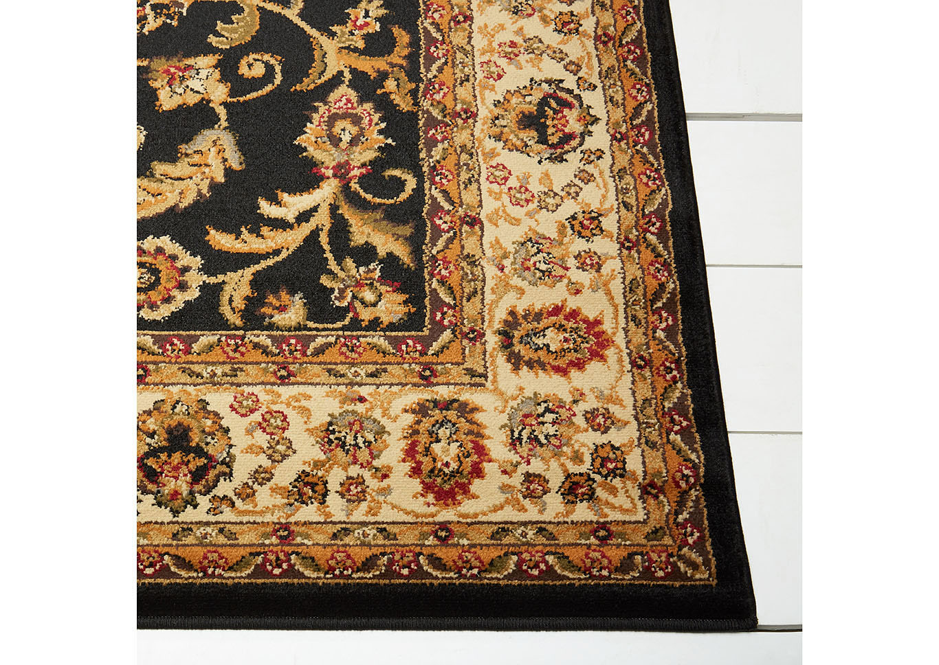 Royalty Elati Black-Ivory Area Rug,Home Dynamix