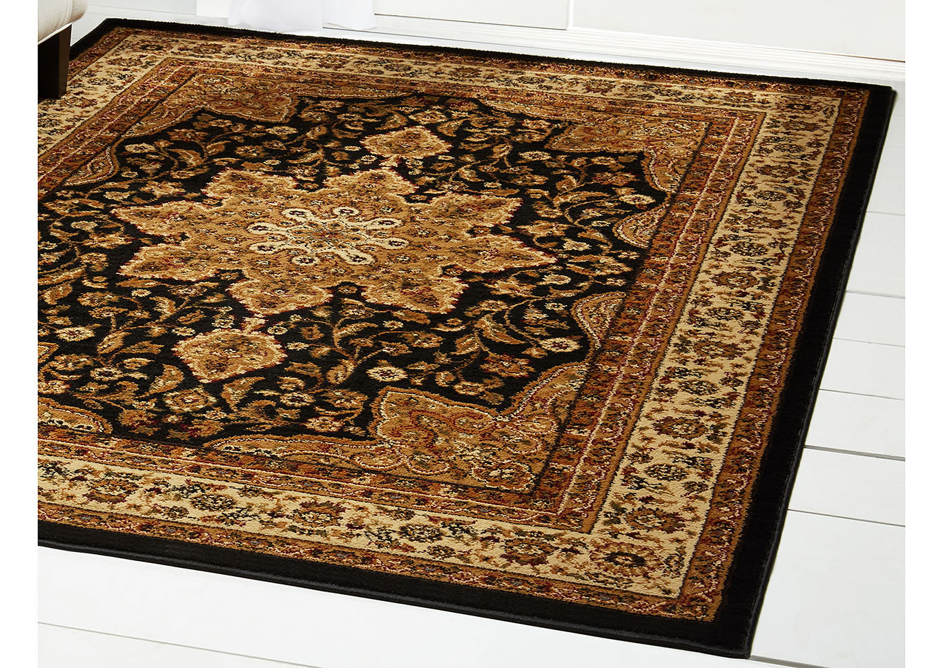 Royalty Ursa Black Area Rug,Home Dynamix